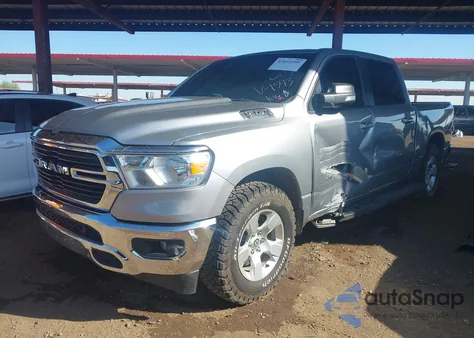 2021 Ram 1500 Big Horn 4X2 5'7 Box from USA, damaged, VIN 1C6RREFT7MN711593